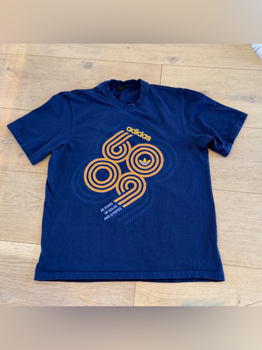 adidas Royal Blue Trefoil Logo Tee
